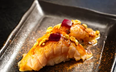 Salmón y Ponzu